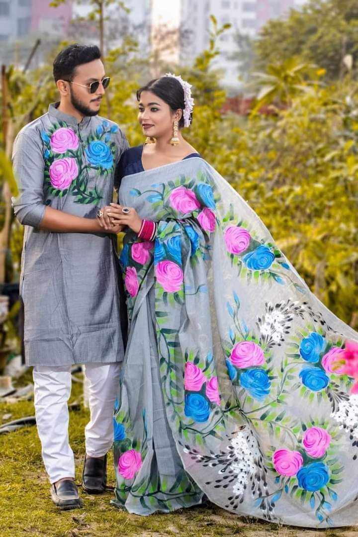 Print couple dress