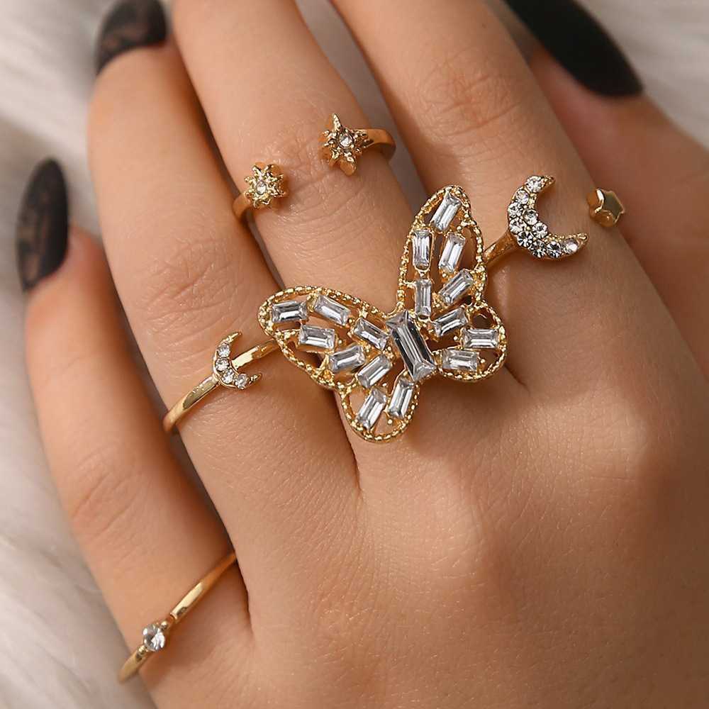 Big Butterfly Ring set