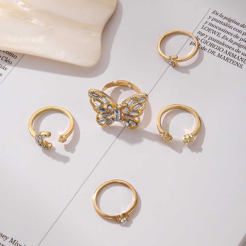 Big Butterfly Ring set