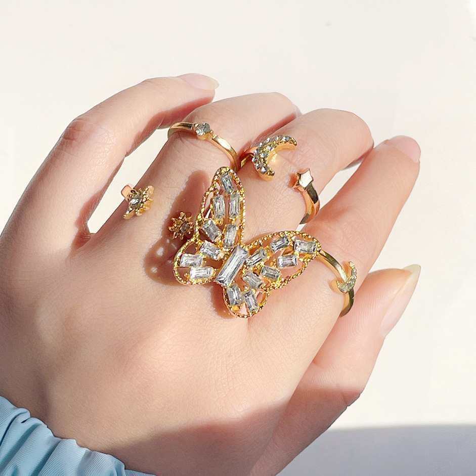 Big Butterfly Ring set