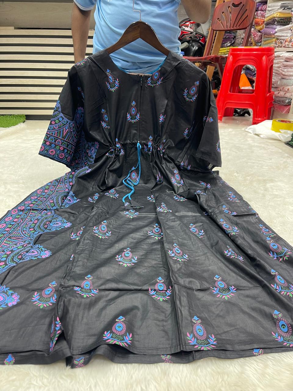 Lilen kaptan printed 1 pcs