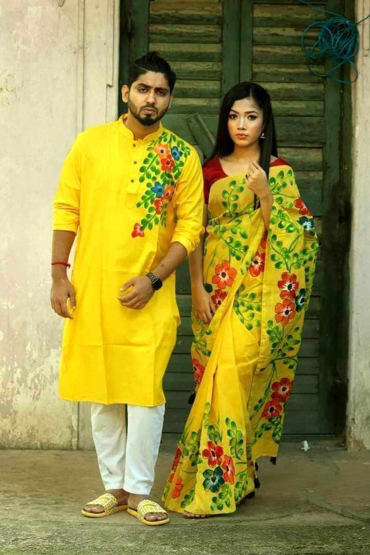 Print couple dress
