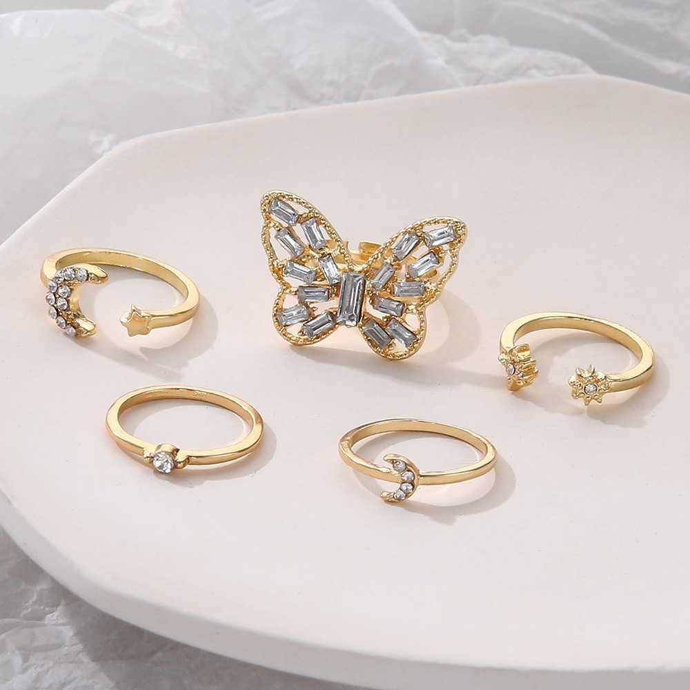 Big Butterfly Ring set