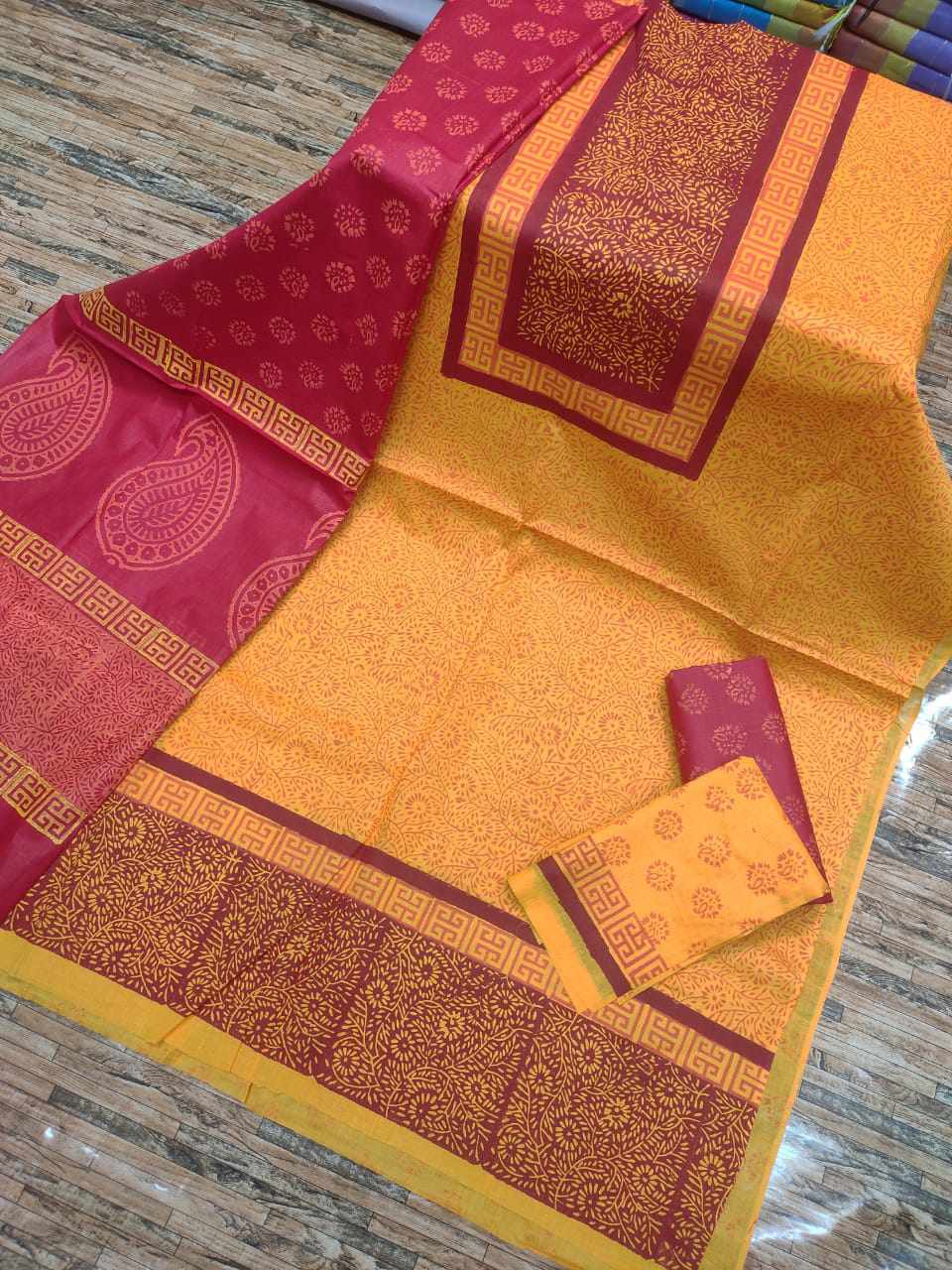 Black print cotton Kameez